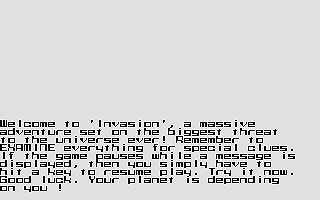 Invasion atari screenshot
